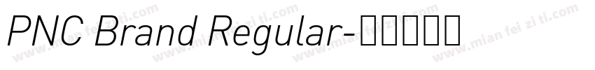 PNC Brand Regular字体转换